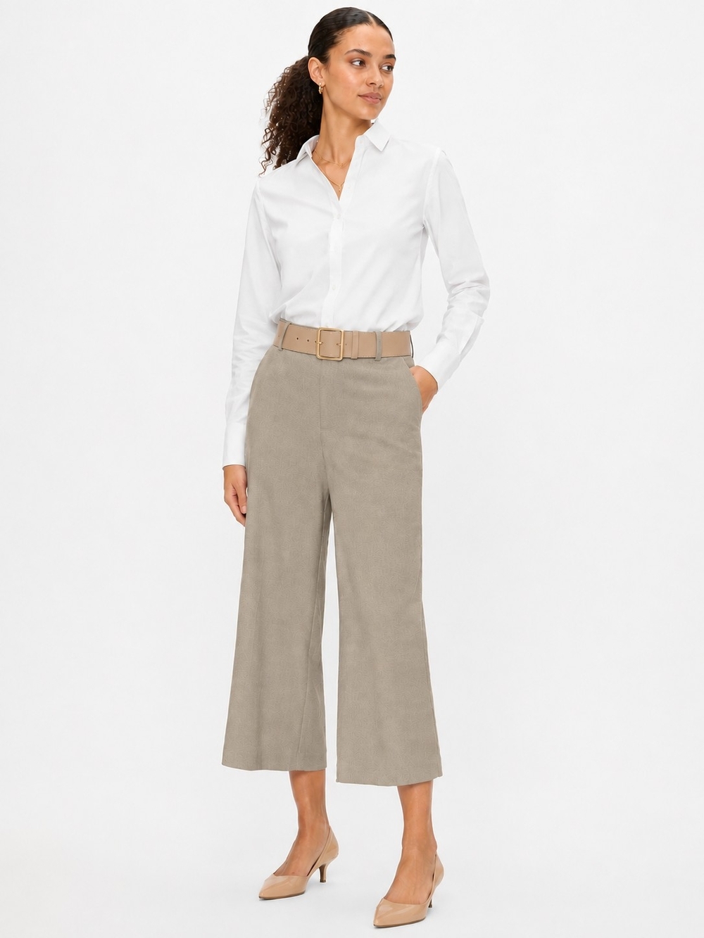 Express Editor Cropped Wide Leg Pants